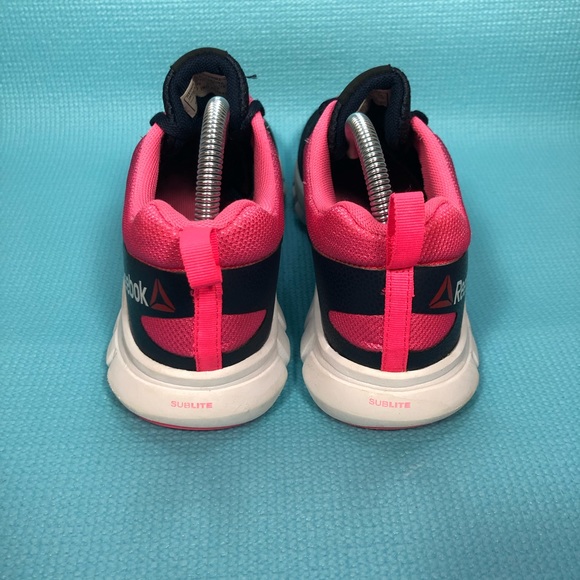 Reebok Sublite XT Cushion Comfort 2.0 AR2943 Blue/Pink Cross Training Shoes 8.5 - Picture 5 of 9